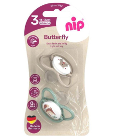 Nip Butterfly laže za bebe silikon 16-32m 2 komada