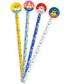 Paw Patrol set za decu 4 grafitne olovke sa gumicama - 1038493