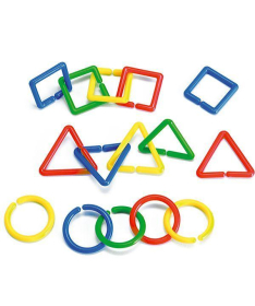 Pertini Geometrijske karike 500 komada kreativna igračka za decu - 10337