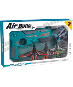 Pištolj za decu lanser aviona plava - 34152