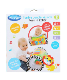 Playgro muzički valjak zvečka za bebe Tumble Jungle