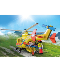 Playmobil igračka za dečake City Life Ambulatni helikopter 48 elemenata - 37084