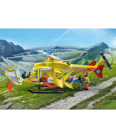 Playmobil igračka za dečake City Life Ambulatni helikopter 48 elemenata - 37084