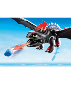 Playmobil igračka za dečake Dragons Hiccup i Bezubi 13 elemenata - 34286