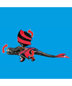 Playmobil igračka za dečake Dragons Hiccup i Bezubi 13 elemenata - 34286