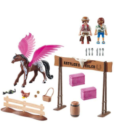 Playmobil igračka za decu Movie Marla i Del sa letećim konjem 41 elemenata - 20844