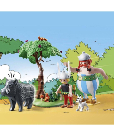 Playmobil set za igru dece Asterix Lov na divljeg vepra 52 elementa - 35079