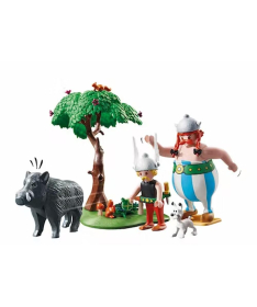 Playmobil set za igru dece Asterix Lov na divljeg vepra 52 elementa - 35079