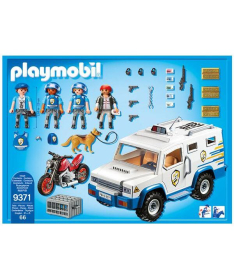 Playmobil set za igru dece City Action Policijski transporter novca 66 elemenata - 19411