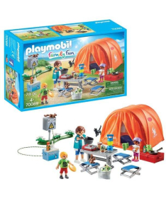 Playmobil set za igru dece Family Fun Kampovanje 78 elemenata - 23195