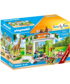 Playmobil set za igru dece Family Fun Zoo veterinarska ambulanta 122 elemenata - 34332