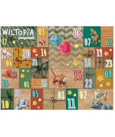 Playmobil set za igru dece Wiltopia Advent kalendar putovanje oko sveta 115 elemenata - 35038