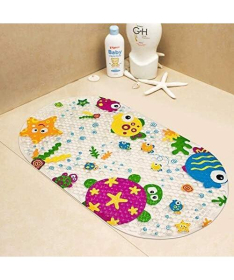 PLAYTIME neklizajuća podloga za kupanje 69x39 cm Kornjača i drugari