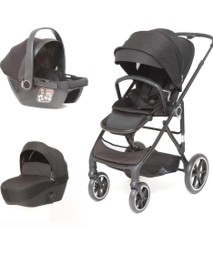 Pueri Modera kolica za bebe 3 u 1 Black