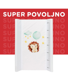 Puerri tvrdi pult za presvlačenje 70x50 cm bebe Jež