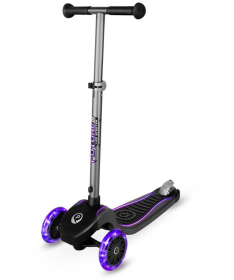 Qplay Future Eco Led trotinet za decu do 50 kg Purple
