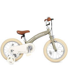 Qplay Miniby 16inch bicikl za decu 3 u 1 Cream