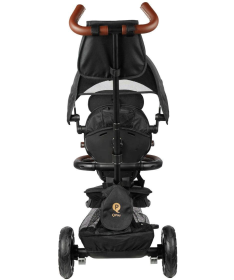 QPlay Rito Deluxe tricikl za decu sa gumenim točkovima do 25 kg Black
