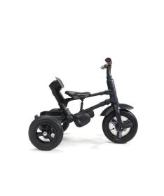 QPlay Rito Deluxe tricikl za decu sa gumenim točkovima do 25 kg Black