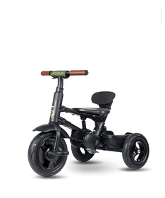 QPlay Rito Deluxe tricikl za decu sa gumenim točkovima do 25 kg Olive