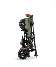 QPlay Rito Deluxe tricikl za decu sa gumenim točkovima do 25 kg Olive