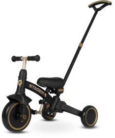 QPlay Stager 3 u 1 tricikl za decu do 25 kg Black