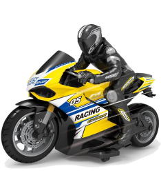 R/C Motor na baterije 1:10 igračka za decu - žuti - 24840.1