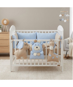 Ready komplet posteljina za krevetac za bebe Džungla 120x60 cm Plava