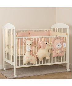 Ready komplet posteljina za krevetac za bebe Džungla 120x60 cm Roze