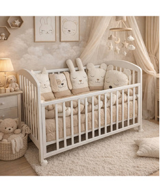 Ready komplet posteljina za krevetac za bebe Friends 120x60 cm Bež