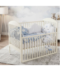 Ready komplet posteljina za krevetac za bebe Oblačić Plava 120x60 cm