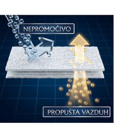 Ready nepromočivi čaršav za bebin krevetac sa lastišom 120x60cm Beli
