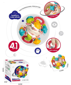Senzorna lopta za bebe sa glodalicom Space