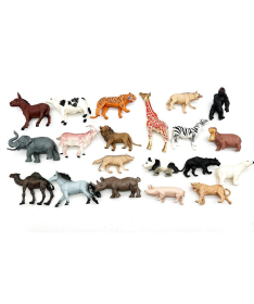 Set domaćih i divljih životinja figurice za decu 58 delova - 34658