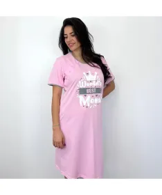 Spavaćice za trudnice i dojenje Best mom veličina M - Roze