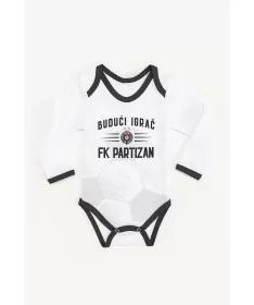 STEFAN bodi za bebe dug rukav Partizan budući igrač veličina 92