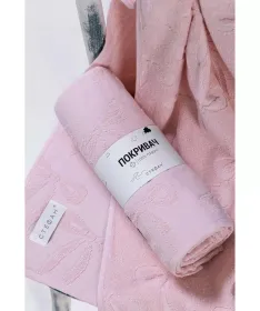 Stefan frotir pokrivač za bebe Mašnica 100x120 Roze