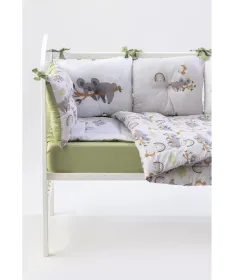 STEFAN komplet bebi posteljina za krevetac sa ogradicom 120x60cm - Koala