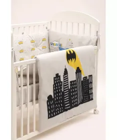 STEFAN komplet posteljine za krevetac za bebe 120x60cm Batman23