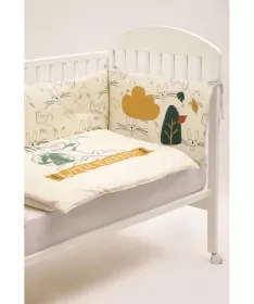 STEFAN komplet posteljine za krevetac za bebe 120x60cm Looney Tunes