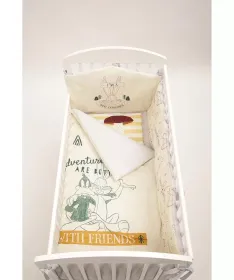 STEFAN komplet posteljine za krevetac za bebe 120x60cm Looney Tunes