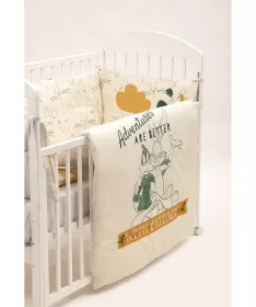 STEFAN komplet posteljine za krevetac za bebe 120x60cm Looney Tunes