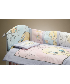 STEFAN komplet posteljine za krevetac za bebe 120x60cm Tweety