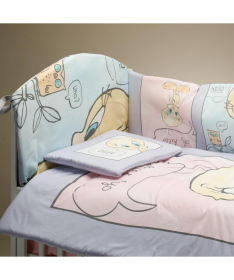 STEFAN komplet posteljine za krevetac za bebe 120x60cm Tweety