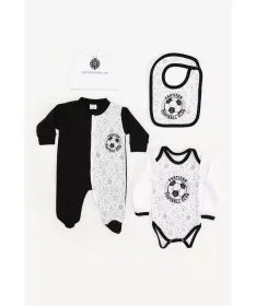 STEFAN komplet za bebe 4 u 1 Partizan 3-6 meseci