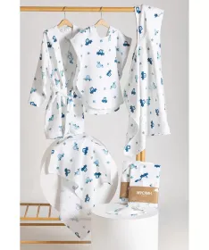 STEFAN muslin pelena za bebe 78x78cm - Auto
