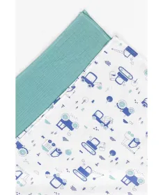 Stefan muslin tetra pelena za bebe 2u1 Bager