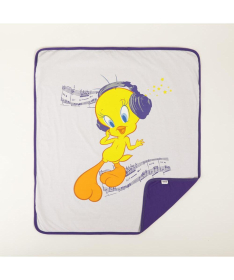STEFAN pamučni prekrivač interlok za bebe Tweety 80x90 cm