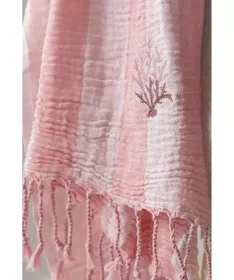 STEFAN Pareo muslin prekrivač za decu 80x160cm Roze