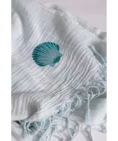 STEFAN Pareo muslin prekrivač za decu 80x160cm Zelena